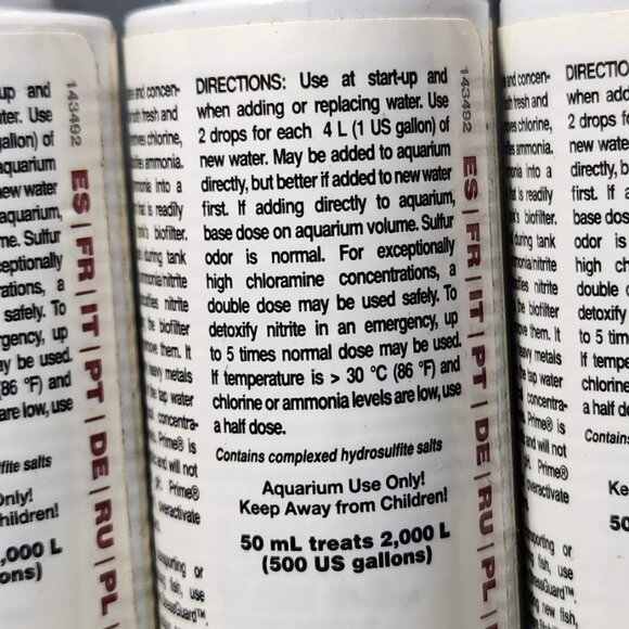 NEW 3X Seachem Prime Fresh and Saltwater Conditioner Chemical Remover and Detoxi - Picture 6 of 6